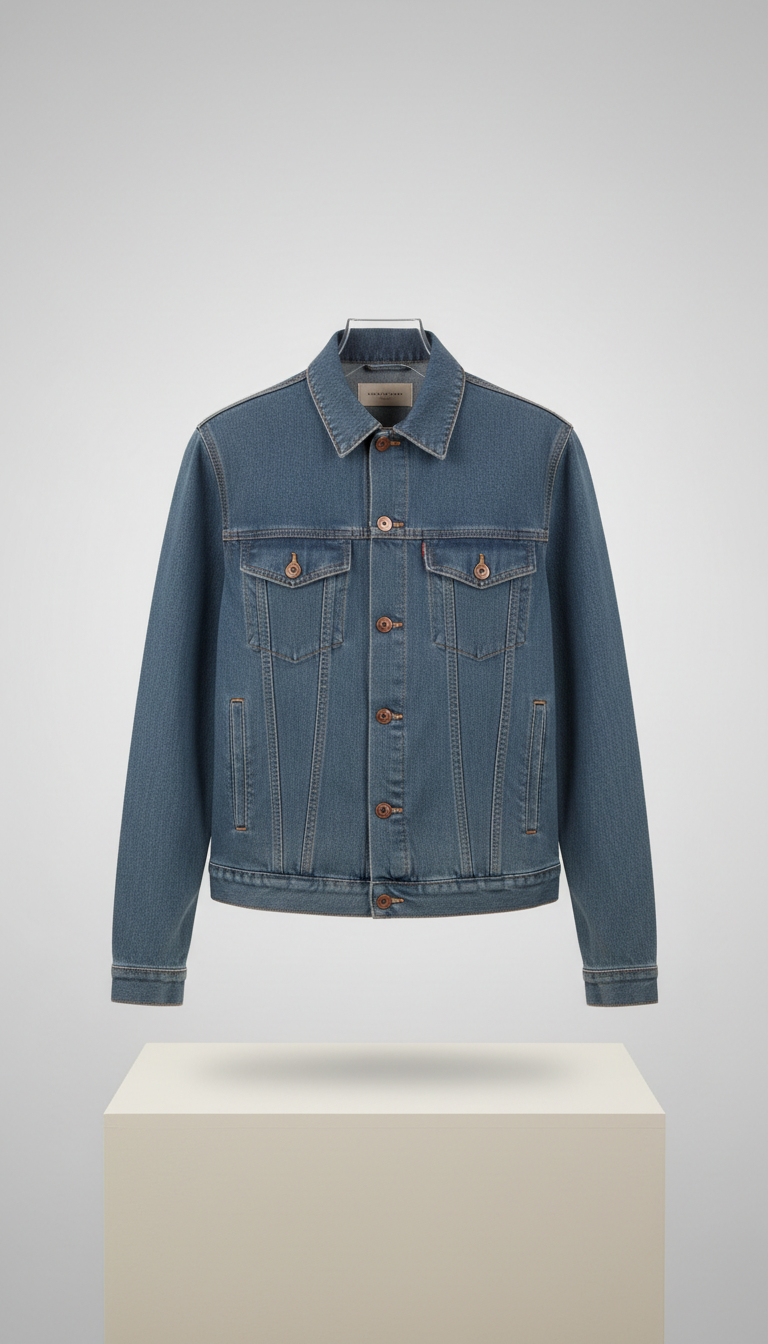 Slate blue denim jacket