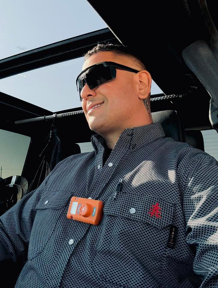 FR Pearl Snap Work Shirt - Shadow Black - With U.S Flag