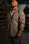 FR Pearl Snap Work Shirt - Copperhead - With U.S Flag