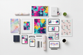 Creative Design Bundle digital products flat lay