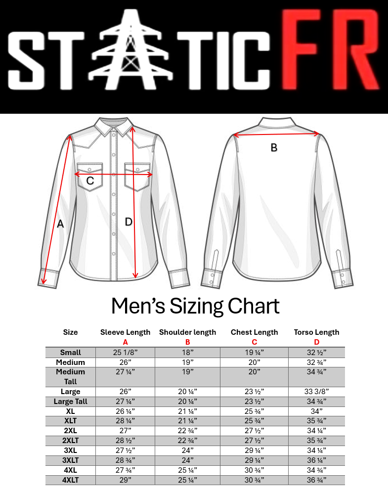 FR Pearl Snap Work Shirt - Shadow Black - With U.S Flag